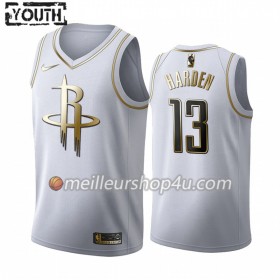 Maillot Basket Enfant Houston Rockets James Harden 13 2019-20 Nike Blanc Golden Edition Swingman